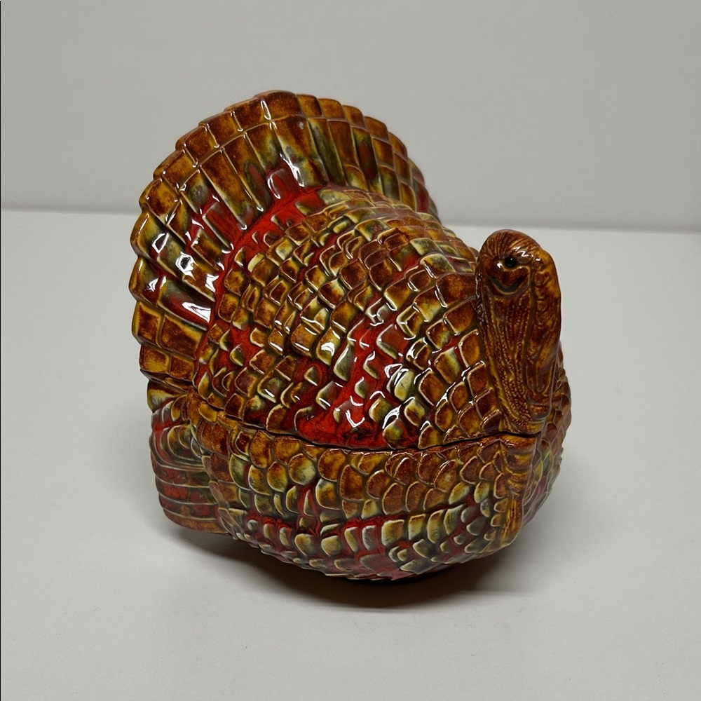 Ceramic Turkey Figurine - Multicolor